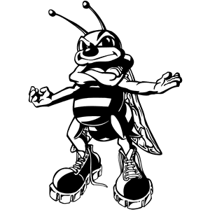 Hornet Mascot Decal B497